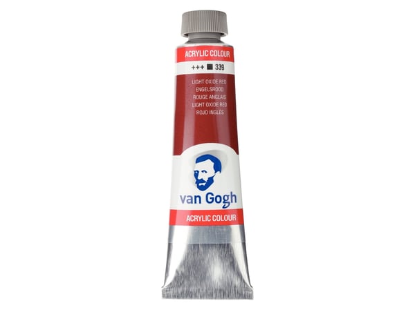 Van Gogh akrylfärg tub Light Oxide Red 339