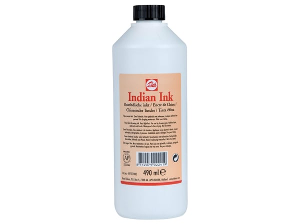 Talens Indian Ink bläckflaska Black 700
