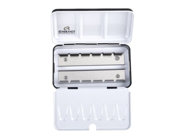 Rembrandt Professional Watercolour, Empty Metal Tin, Holds 12 Half Pans, Paints Sold Separately