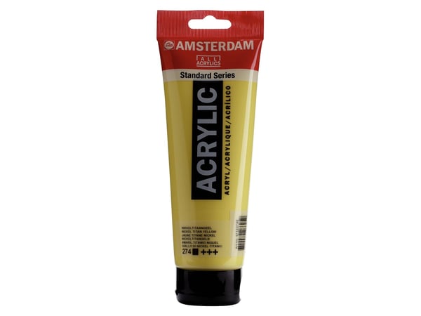 Amsterdam Standard Series akryl-rør Nickel Titanium Yellow 274