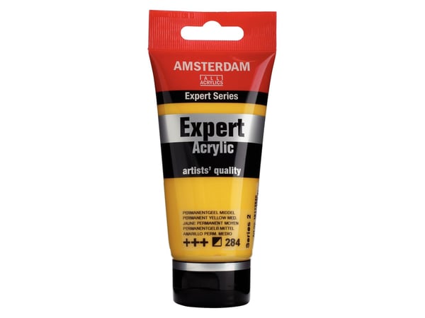 Amsterdam Expert Series Acrylic Tube 75 ml Permanent Yellow Medium 284