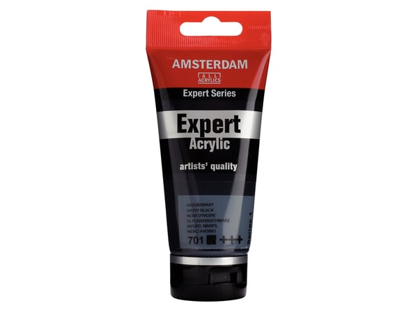 Amsterdam Expert Series akryl-rør elfenbein svart 701