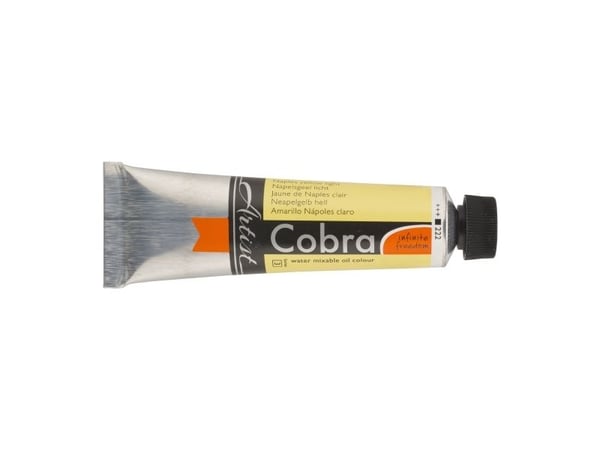 Cobra Artist Water-Mixable Oil Colour tube Naples Yellow Light 222
