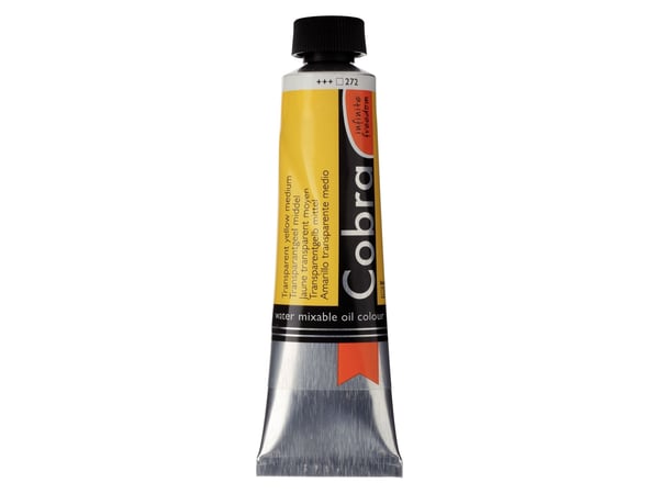 Cobra Artist Water-Mixable Oil Colour tub Transparent Yellow Medium 272