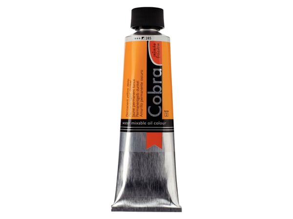 Cobra Artist Water-Mixable Oil Colour rør Permanent Yellow Deep 285