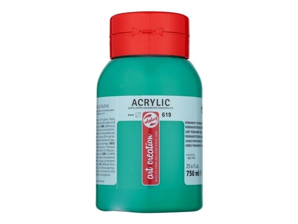 Talens Art Creation Acrylic Colour fargeglass Permanent Green Deep 619