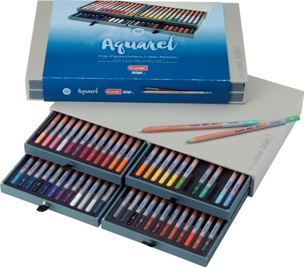 Bruynzeel Design akvarellfargeblyant etui | 48 farger