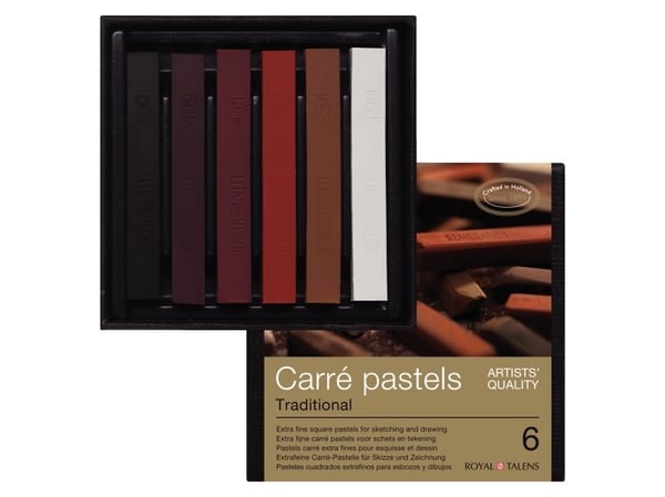 Rembrandt Carré pastellsett Traditional · 6 farger