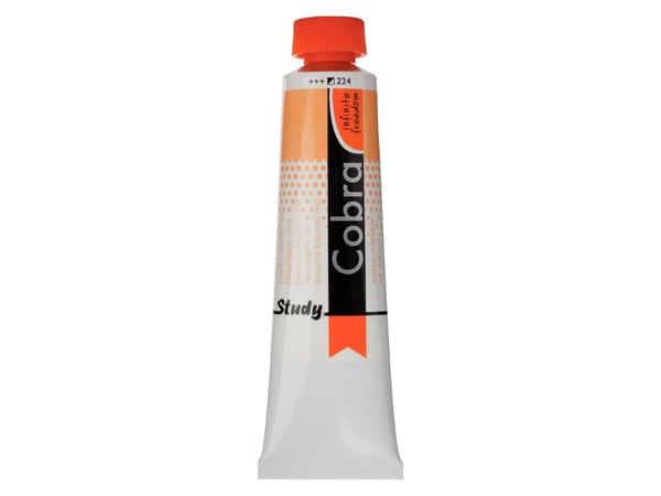 Cobra Study Water Mixable Oil Color tube Naples Yellow Red 224