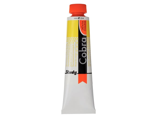Cobra Study vannblandbar oljemaling tub Permanent Lemon Yellow 254