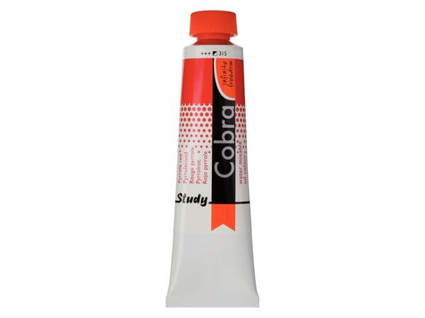 Cobra Study vannblandbar oljefarge tube Pyrrole Red 315