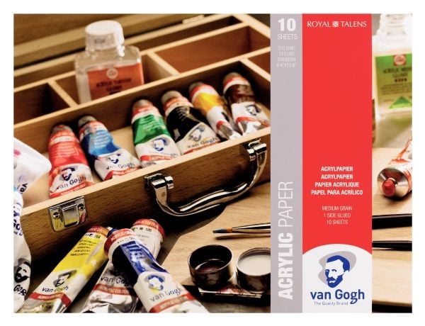 Van Gogh akrylpapirblokk | 24 x 32 cm, 370 g, 10 ark