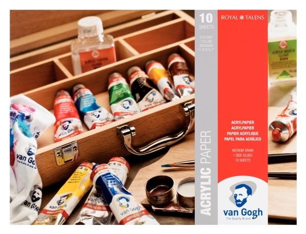 Van Gogh akrylpapirblokk | 30 x 40 cm, 370 g, 10 ark