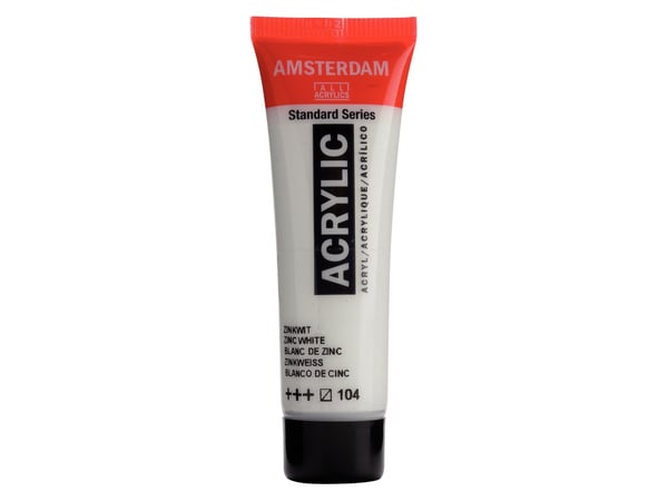 Artequipment akrylmaling Amsterdam 20 ml 104 Zinc White