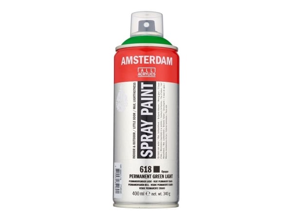 Amsterdam sprayfärg permanent grönt ljus 618