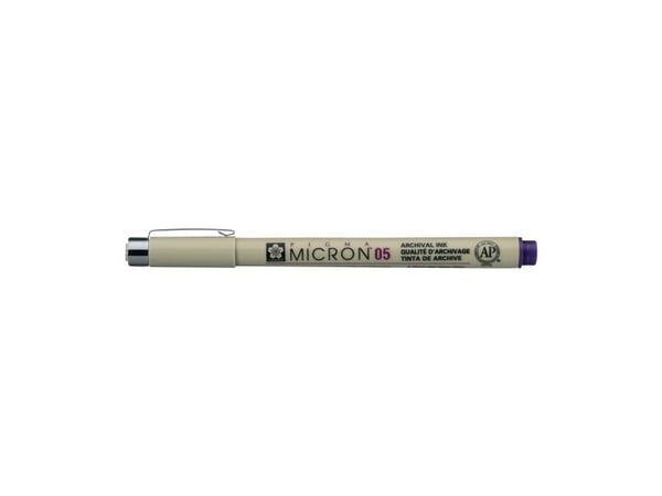 Sakura fineliner PIGMA MICRON 05 - lilla - strekbredde 0,45 mm - permanent blekk - 1 stk (XSDK0524)