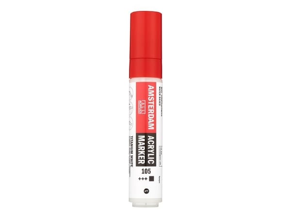 Schjerning Amsterdam akryylitussi 15 mm Titanium White 105