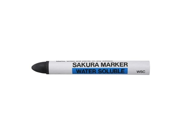 SAKURA krittmarkør CRAYON MARKER, vannløselig, svart på voksbasis, dekkende, lysekte - 1 stk (WSC49)