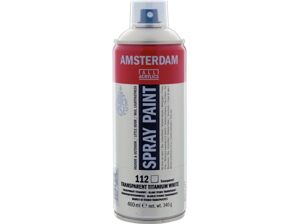 Amsterdam Spray Paint Transparent Titanium White 112