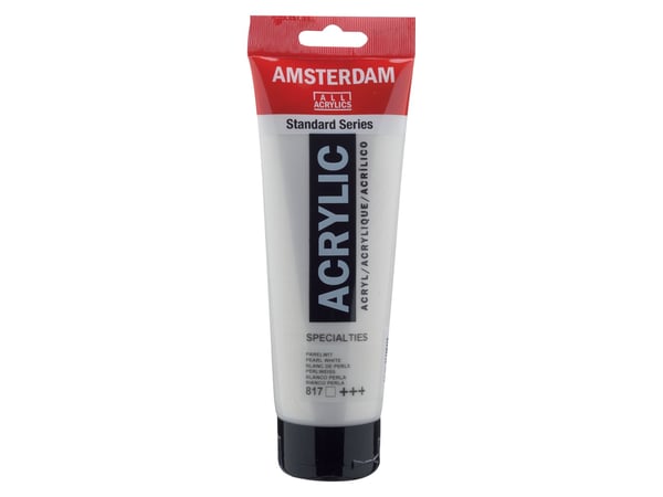Amsterdam Standard Series akryl-rør Pearl White 817
