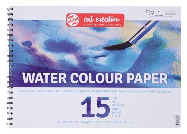 Talens Art Creation akvarellpapir 42 x 29,7 cm (A3) 250 g 15 ark