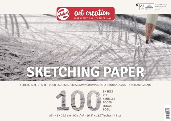 Talens Art Creation skissepapir | 42 x 29,7 cm (A3), 90 g, 100 ark