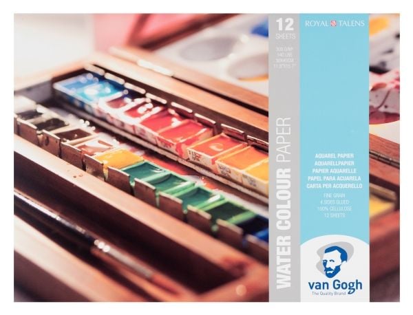 Van Gogh akvarellpapirblokk | 40 x 30 cm, 300 g, 12 ark