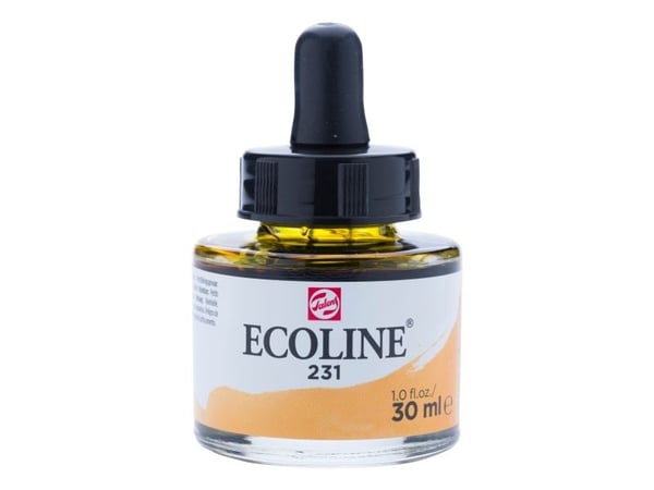 Ecoline nestemäinen vesiväripullo Gold Ochre 231