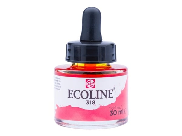 Ecoline Flytende akvarellflaske Carmine 318
