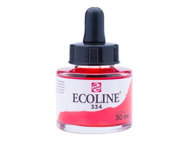 Ecoline nestemäinen vesiväripullo Scarlet 334