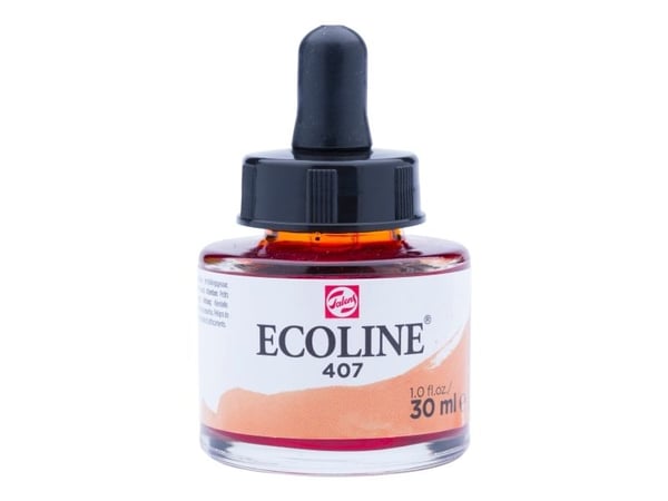 Talens Aquarelo Ecoline konsentrat nr. 407 Mørk Oker 30 ml