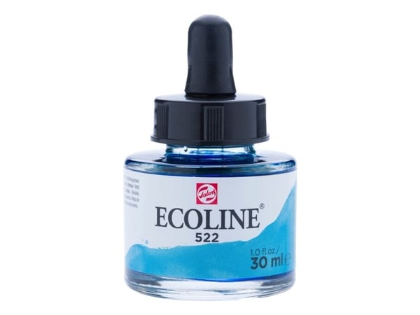 Ecoline flytende akvarellmaling Turquoise Blue 522
