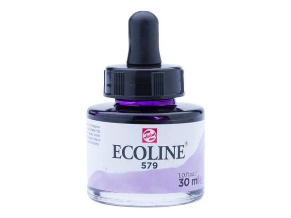 Ecoline flytende akvarellflaske pastell fiolett 579