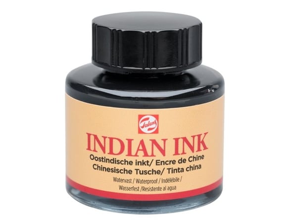 Talens Indian Ink-flaska svart 700