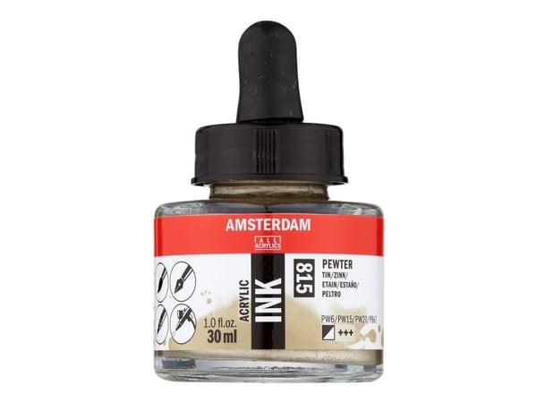 Artequipment AMSTERDAM AKRYLBLÆRKE 30 ml - TINN univ