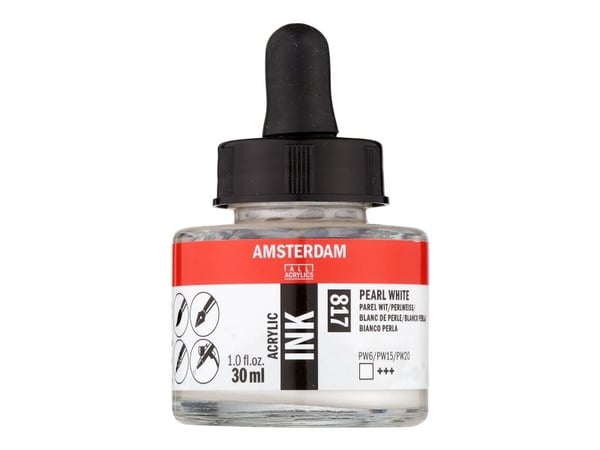 Artequipment Amsterdam Acrylic INK 30ml Pearl White