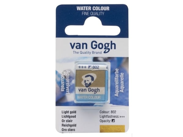 Van Gogh akvarellfärg Pan Light Gold 802