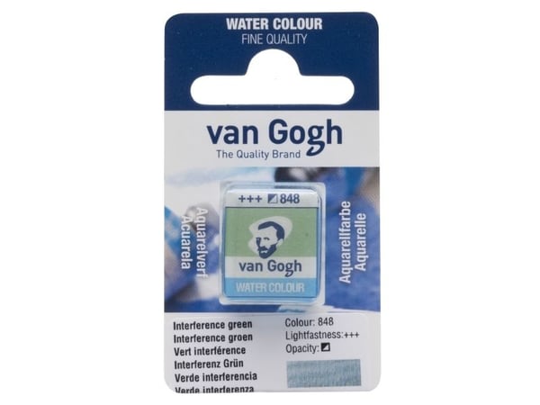 Van Gogh vattenfärgspanna Interference Green 848