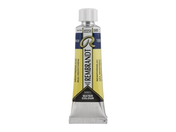 Rembrandt akvarellfarge tube Indanthrene Blue 585