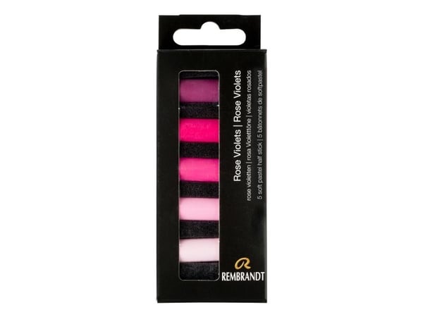 Rembrandt soft pastellsett Rose Violets | 5 halvpasteller