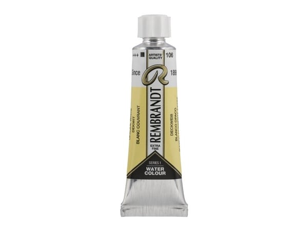 Rembrandt vannmaling tube Opaque White 106