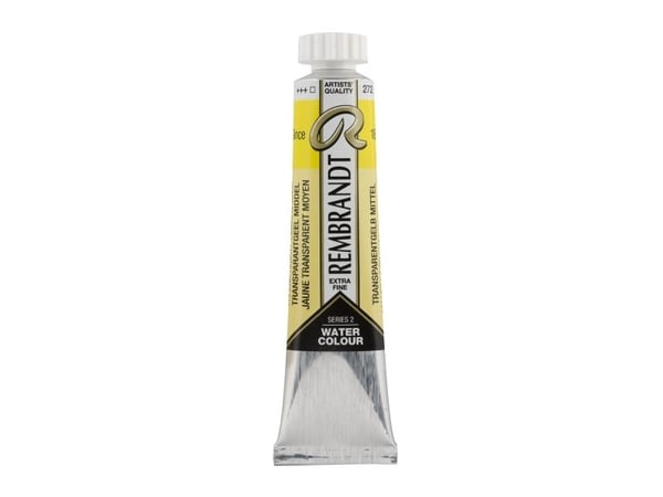 Rembrandt akvarell tube Transparent Yellow Medium 272