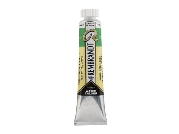 Rembrandt akvarellfarge tube Phthalo Green Yellow 681