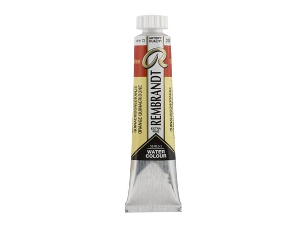 Rembrandt akvarell tube Quinacridone Orange 229