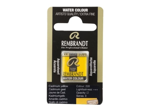 Schjerning Rembrandt akvarellpan Cadmium Yellow 209
