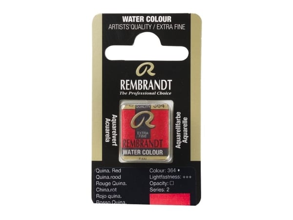Rembrandt vannfarge pan Quinacridone Red 364