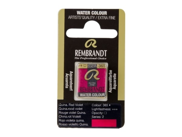 Rembrandt akvarellpanne Quinacridone Red Violet 365