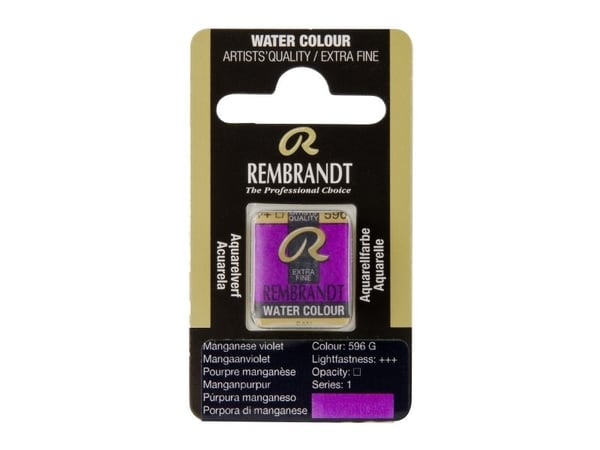 Rembrandt akvarellfarge, pan Manganese Violet 596