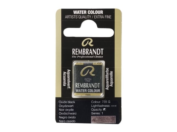 Rembrandt akvarellpanna Oxide Black 735