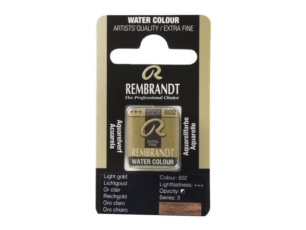 Rembrandt akvarellpanna light gold 802